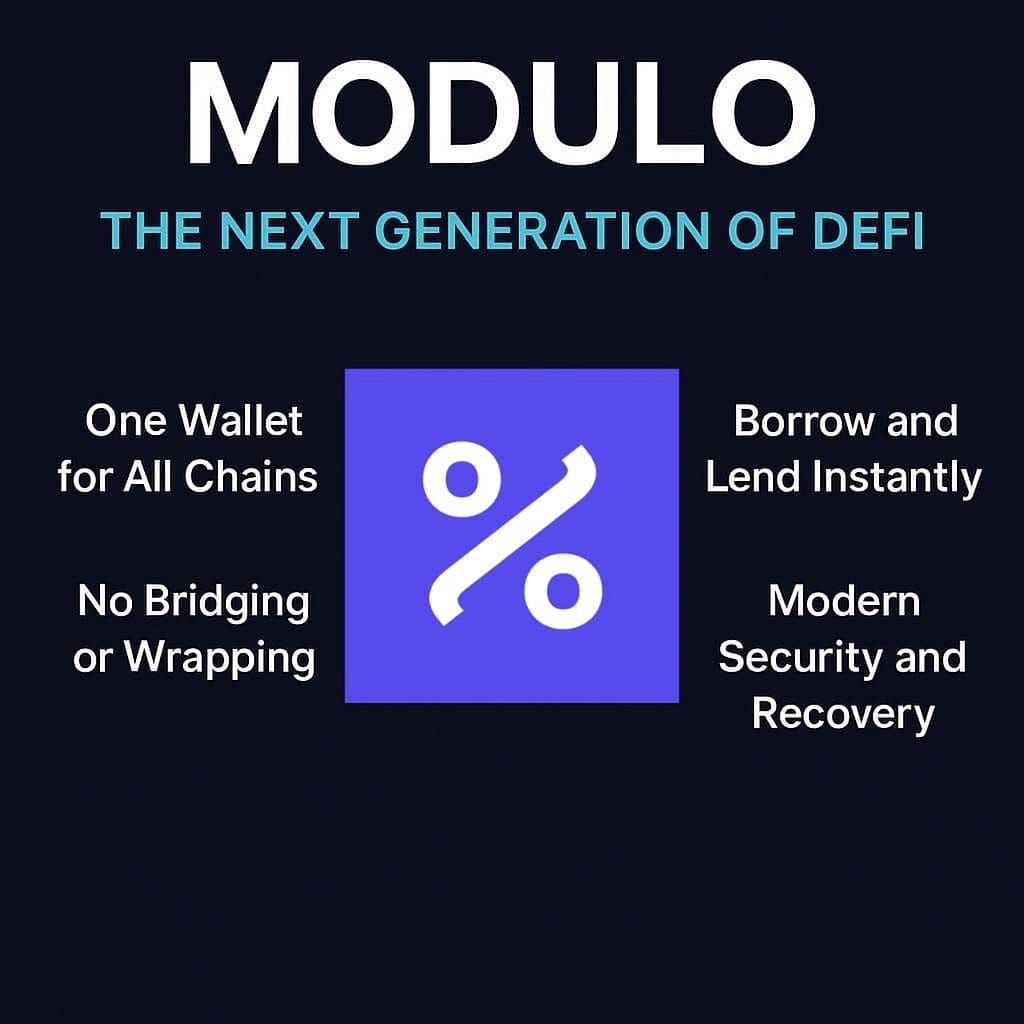 0xEmerrr's tweet card. Modulo: The Next Generation of DeFi Has Arrived The world of decentralized finance (DeFi) has unlocked incredible opportunities — from borrowing stablecoins using crypto collateral, to earning …