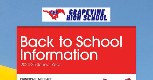 AlexFingers7's tweet card. Back to School Information