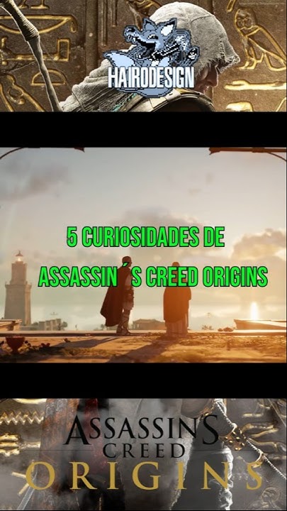 Hairodesign's tweet card. 5 CURIOSIDADES de ASSASSIN´S CREED ORIGINS #gaming #assassinscreed...