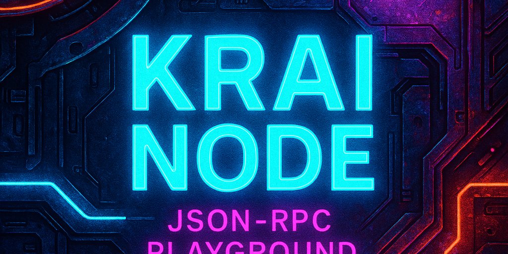 krainode_web3's tweet card. Proxy, test, and monitor JSON-RPC in minutes. Your users hit KraiNode API URLs. We forward safely to upstream nodes.