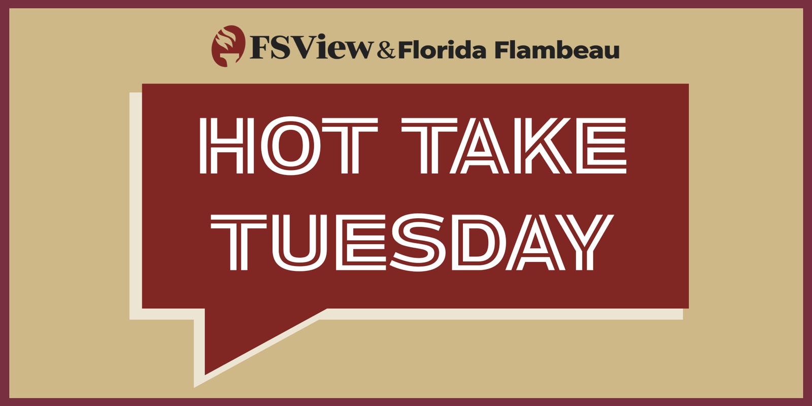 FSView's tweet card. Hot Take Tuesday spotlights the opinions A&C staff writers have about the film industry — from biopics to the last American movie star.