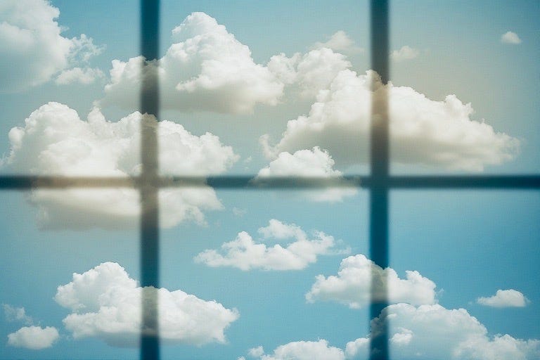 michaeljamesbe's tweet card. Breaking out of the clouds of overthinking and awakening to your Real Self