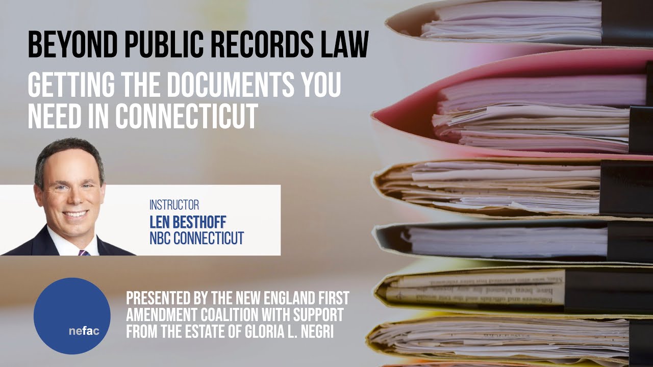 FiveFreedoms's tweet card. Beyond Public Records Law: Getting the Documents You Need in Connec...