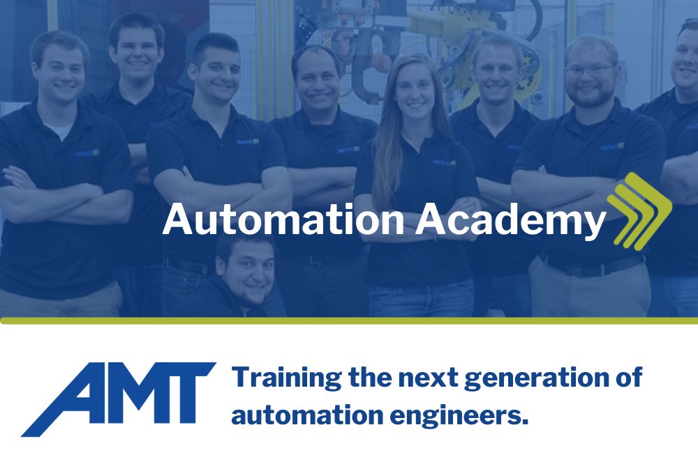 appliedmfgtech's tweet card. AMT's Automation Academy offers training in automation, combining hands-on experience with expert-led instruction to advance careers.