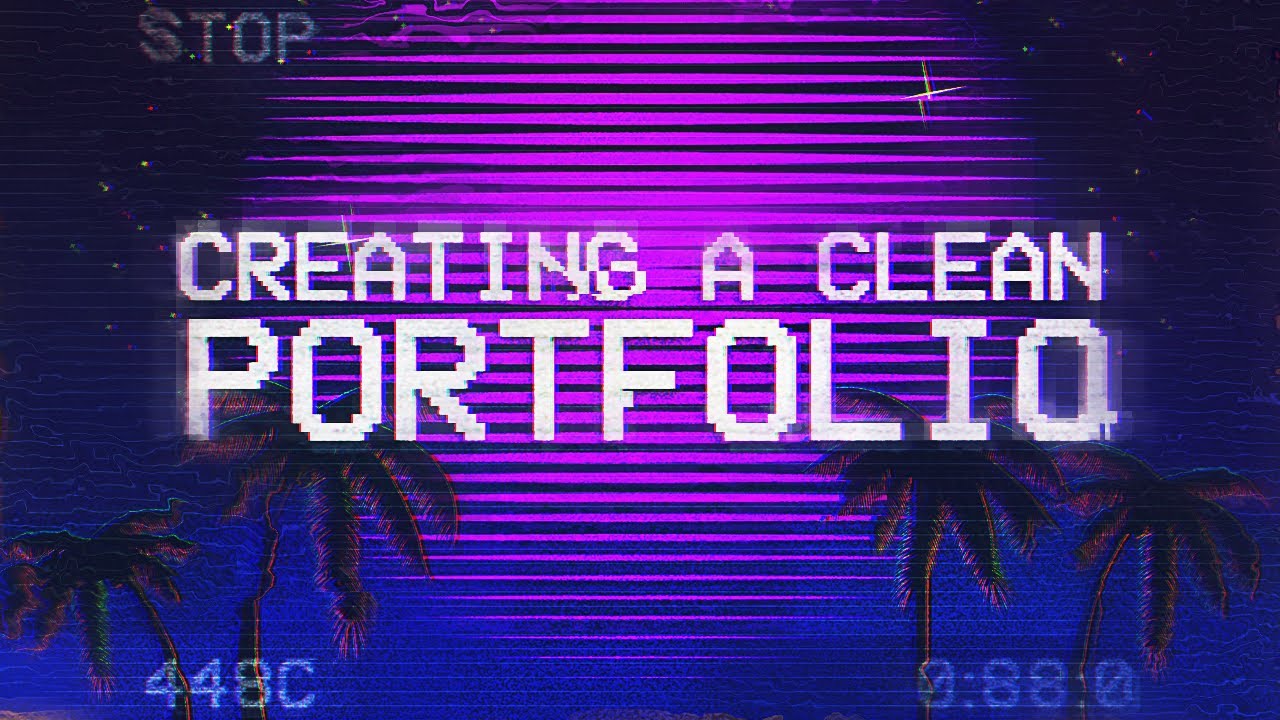 jmsdaniels_'s tweet card. Tutorial: Creating A Clean Portfolio! *FREE*