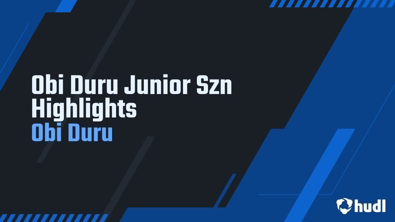 Obi_Duru3's tweet card. Obi Duru Junior Szn Highlights
