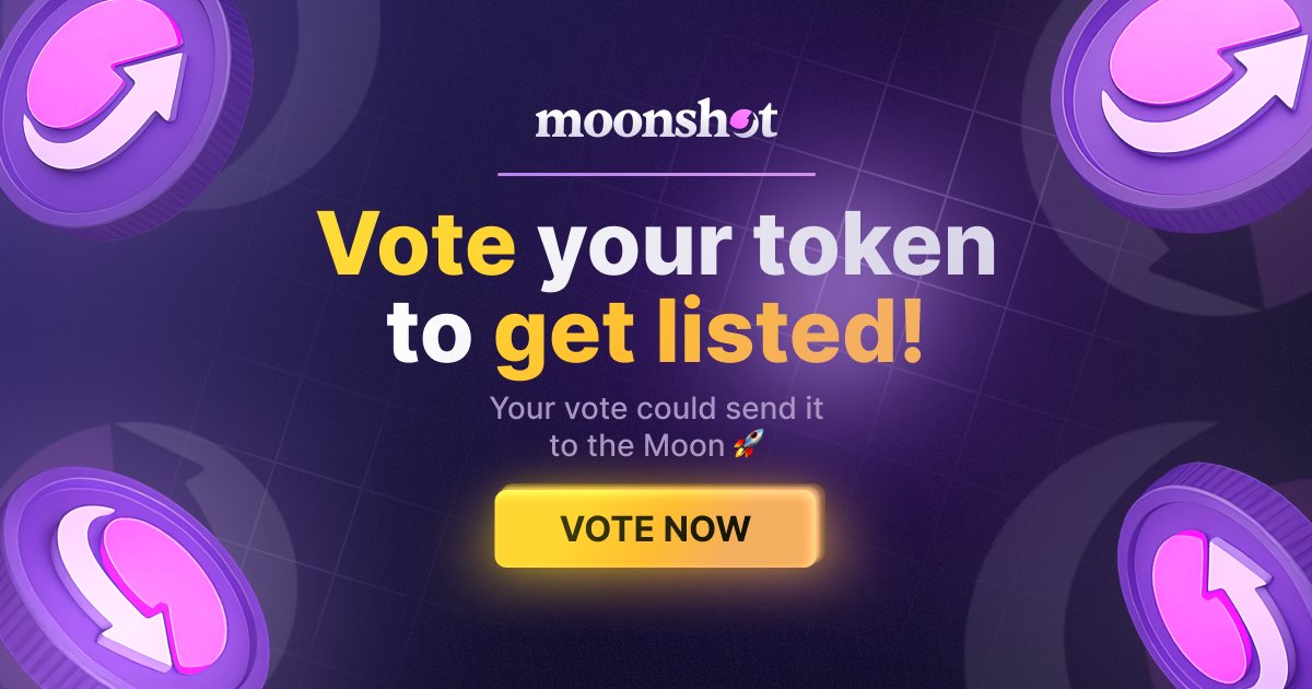 codevector8852's tweet card. Community vote to list the next meme coin on Moonshot. Earn Moonshot XP for each vote.