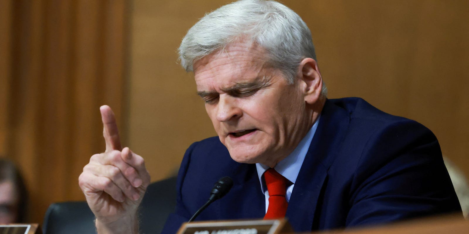 LAGovJeffLandry's tweet card. Louisiana Senator Bill Cassidy, a doctor, said state Surgeon General Ralph Abraham should write blanket COVID-19 prescription.