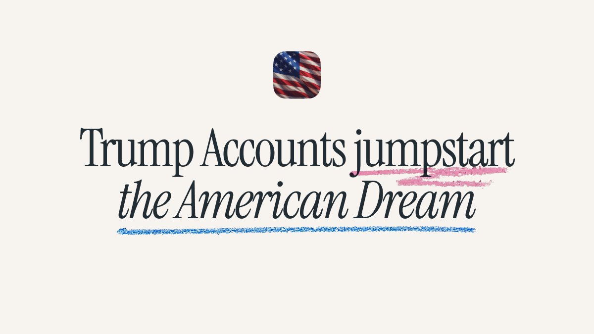 RapidResponse47's tweet card. Each Trump Account provides eligible children with a $1,000 gift courtesy of Donald J. Trump. Learn more on December 17th.