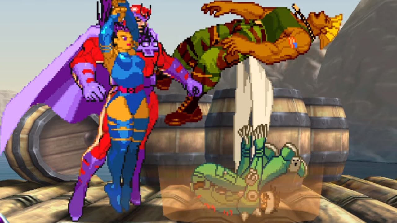 PWNeil's tweet card. Magneto Player Brought His Tap-Dancing Shoes| MARVEL vs CAPCOM 2...