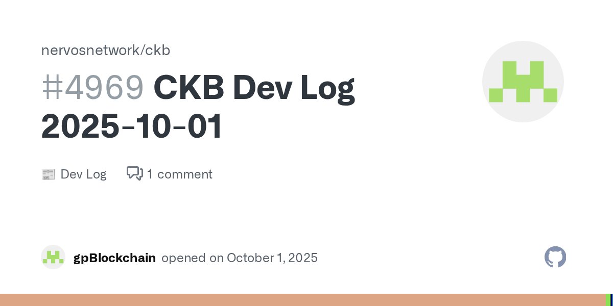 CKBdev's tweet card. Updates Releases & Features CKB v0.203.0-rc1 released: https://github.com/nervosnetwork/ckb/releases/tag/v0.203.0-rc1 Quantum-resistant lock script is now deploying to mainnet: cryptape/quantum...