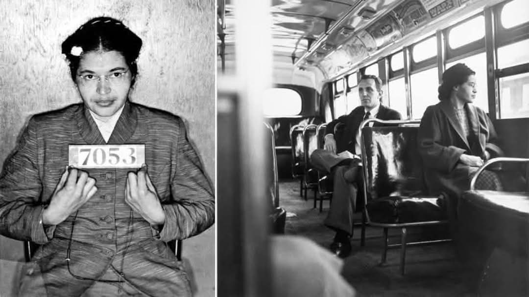 DespertadorAme1's tweet card. MONTGOMERY, ALABAMA. – "No subí al autobús para que me arrestaran; subí al autobús para ir a casa. Solo quiero que se me recuerde como una persona que quería