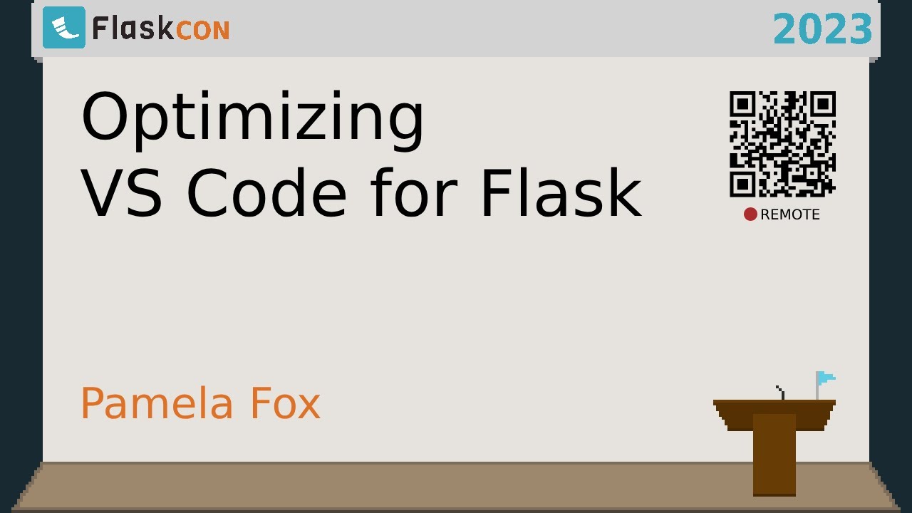 pamelafox's tweet card. Optimizing VS Code for Flask - Pamela Fox