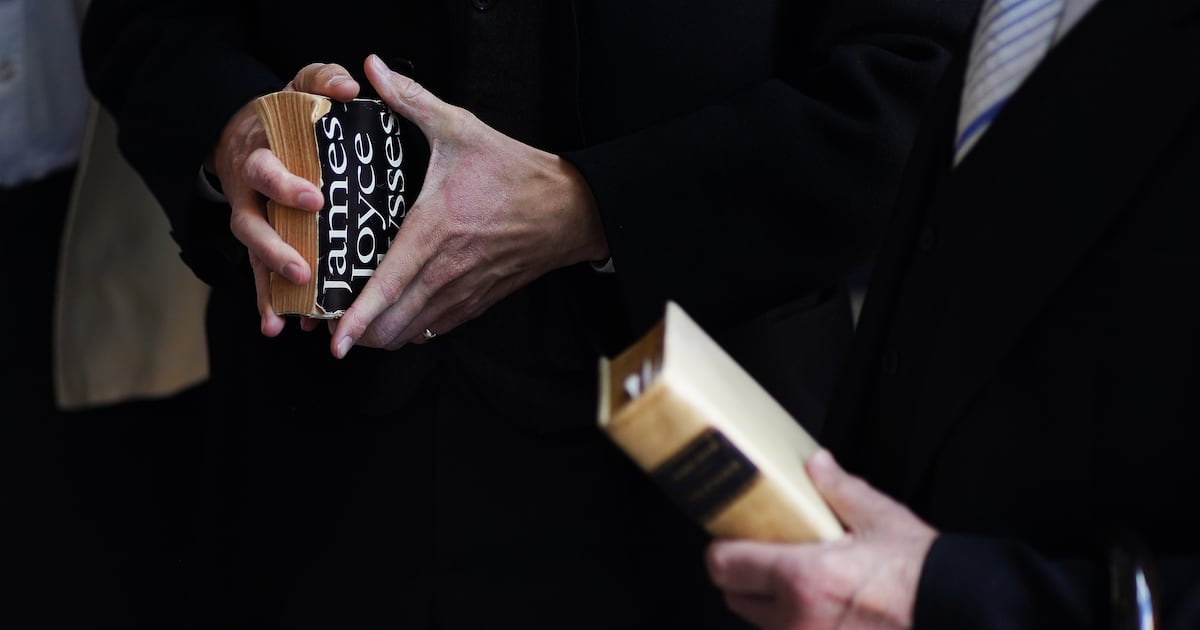 IrishTimes's tweet card. Michael D Higgins tells Bloomsday gathering those who intimidate library staff and tear up books ‘must be called out’