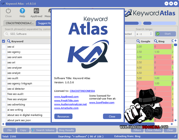 ChenghaoLi36596's tweet card. Keyword Atlas is a Powerful software for generating thousands of highly targeted long-tail keywords from over 21 data sources! With Keyword Atlas, all it