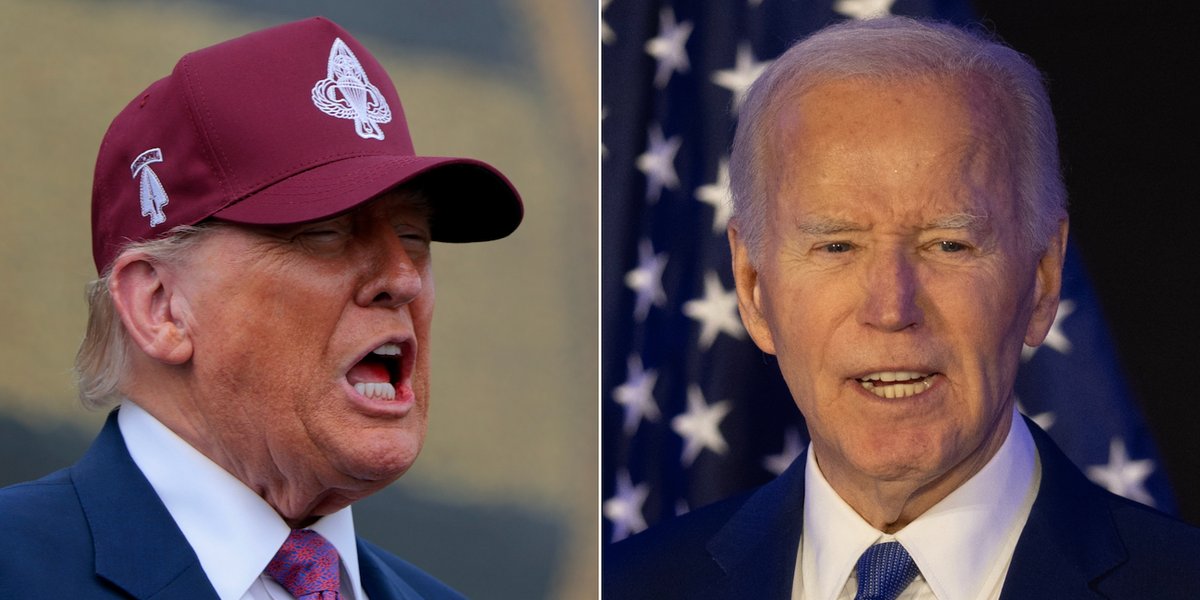 BillEaster10's tweet card. Donald Trump loves having a verbal jab at his predecessor, Joe Biden, but the president fumbled his latest attempt during a speech at Fort Bragg.Speaking to the crowd of servicemen and women during a...