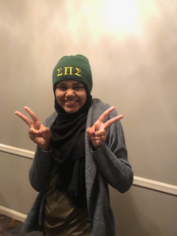 WrightPhysHop's tweet card. Zahin Ritee is a leader in the physics department. She is the president of the physics club. She teaches the recitation classes. She does research with Professor Sean Bentley and Professor Kevin Li…