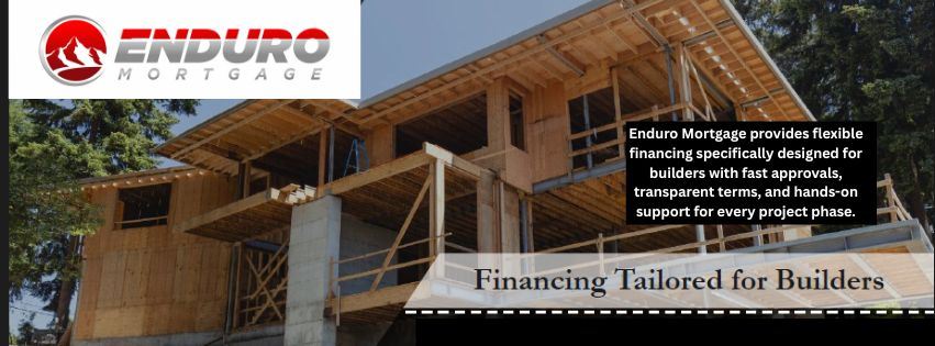EnduroMortgage's tweet card. Get fast, flexible financing designed specifically for builders. Transparent terms, quick approval, and hands-on support for every phase of your construction project.