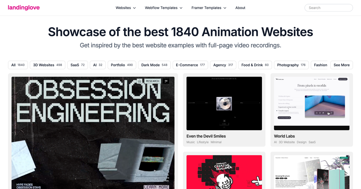 thelandinglove's tweet card. Explore 3D Website website designs and get inspired by amazing animation examples.