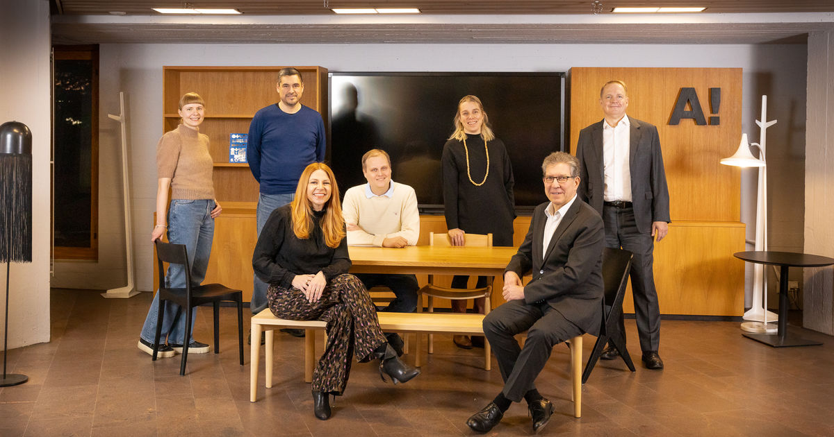 AaltoUniversity's tweet card. Mia Sirkiä started as the chair and Ossi Leikola and Riitta Silvennoinen as members