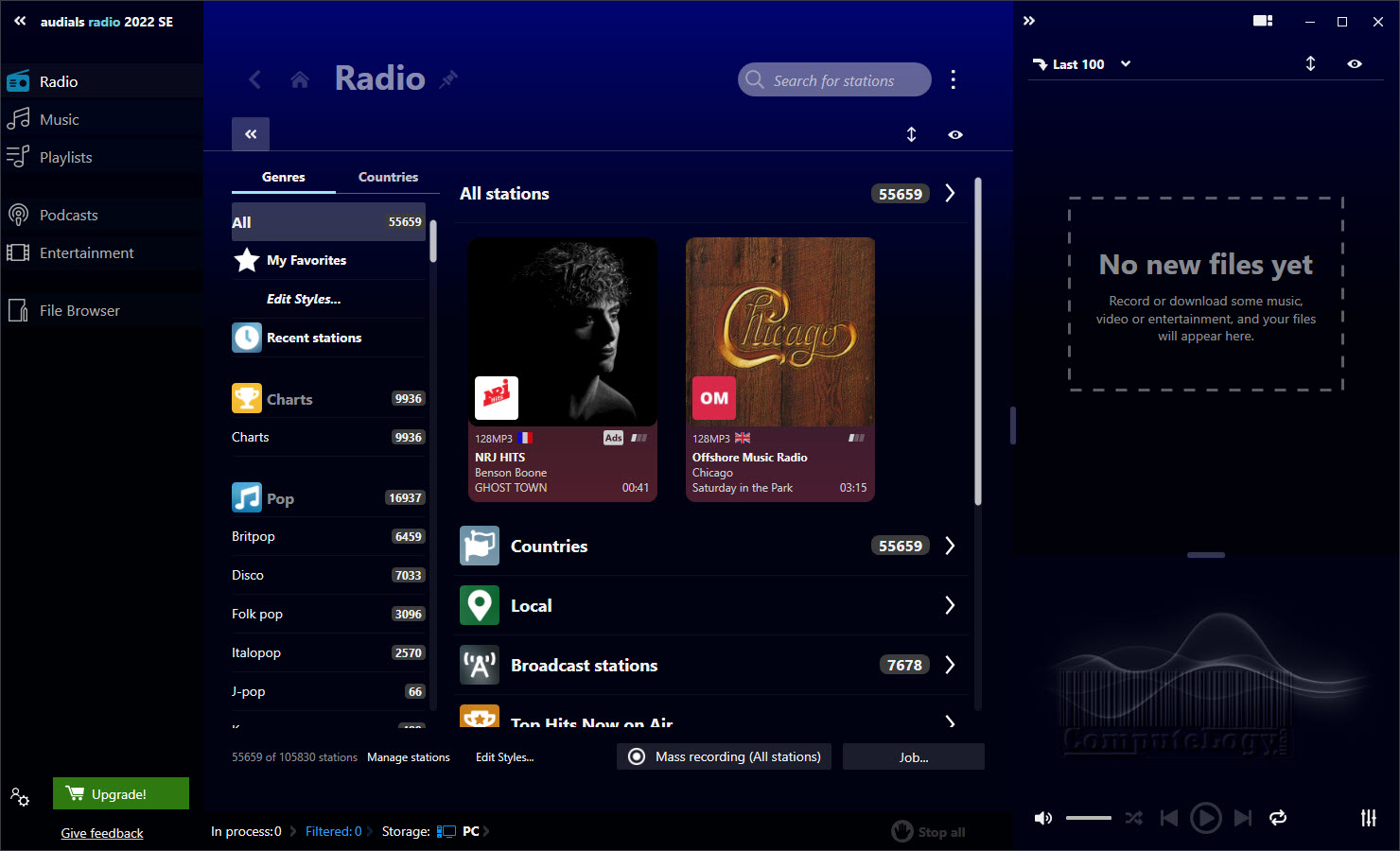 computelogy's tweet card. Audials Radio 2022 Special Edition is a powerful internet radio recorder. It gives you access to over 100,000 radio stations and ingeniously conjures up lots of free MP3s onto your hard drive.