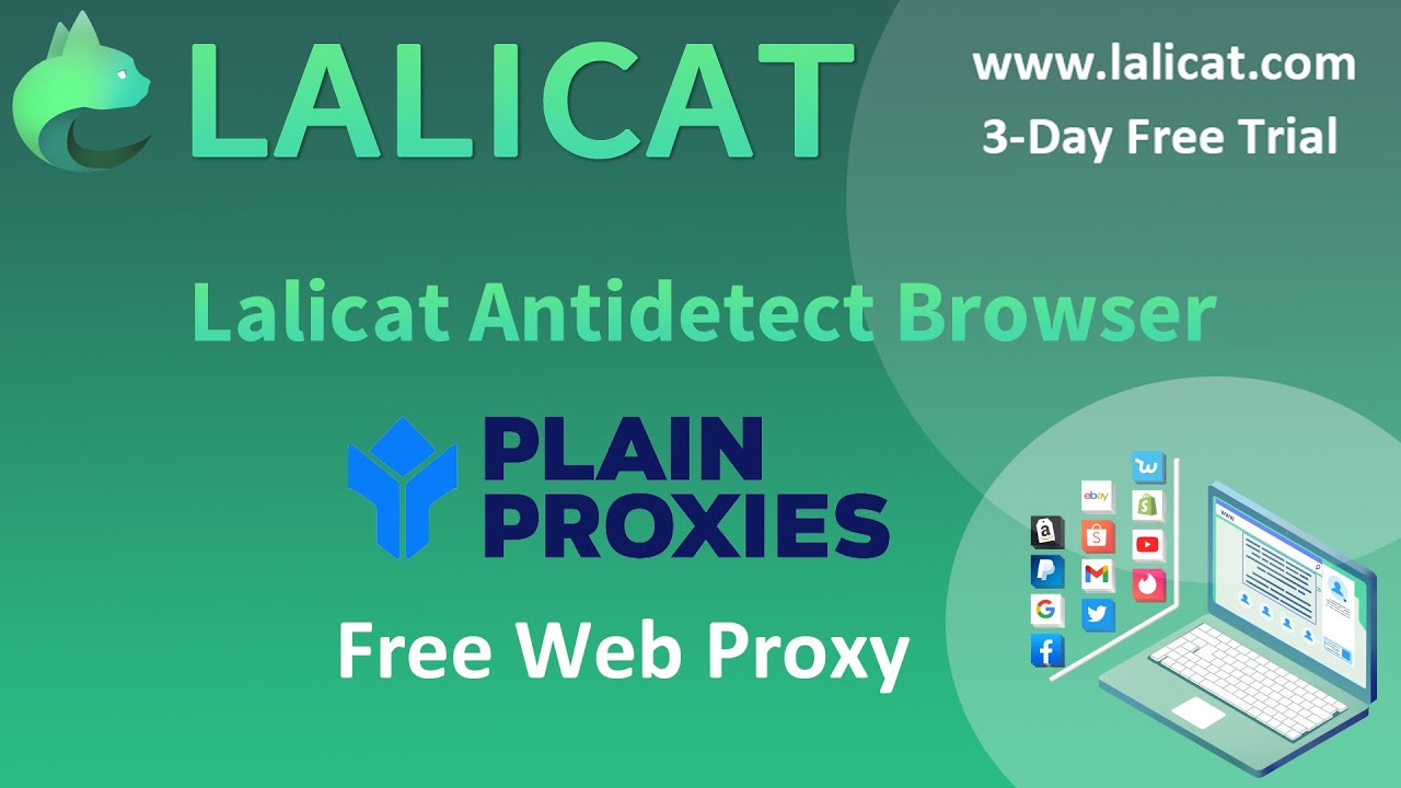 LalicatBrowser's tweet card. Plain Proxies Free Web Proxy Settings on Lalicat Antidetect Browser