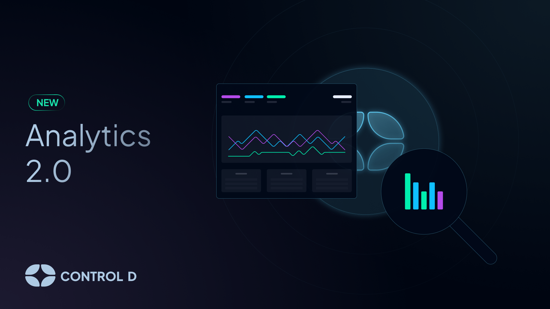 ControlDNS's tweet card. Discover Control D's Analytics 2.0 – a complete rebuild delivering 15x faster insights, 1-month log retention, real-time DNS visibility, and more.