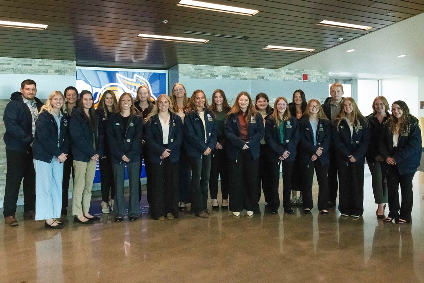 SDStateCAFES's tweet card. Twenty South Dakota State University Professional Program in Veterinary Medicine students were honored at the annual Blue Coat Ceremony on Oct. 4. The first-year students were each presented with a...