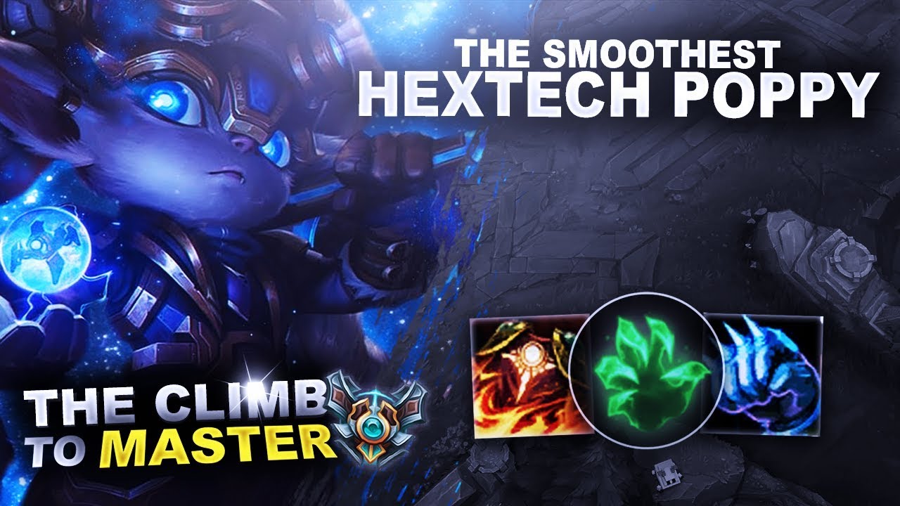 XycomLoL's tweet card. THE SMOOTHEST POPPY GAME! - Climb to Master | League of Legends