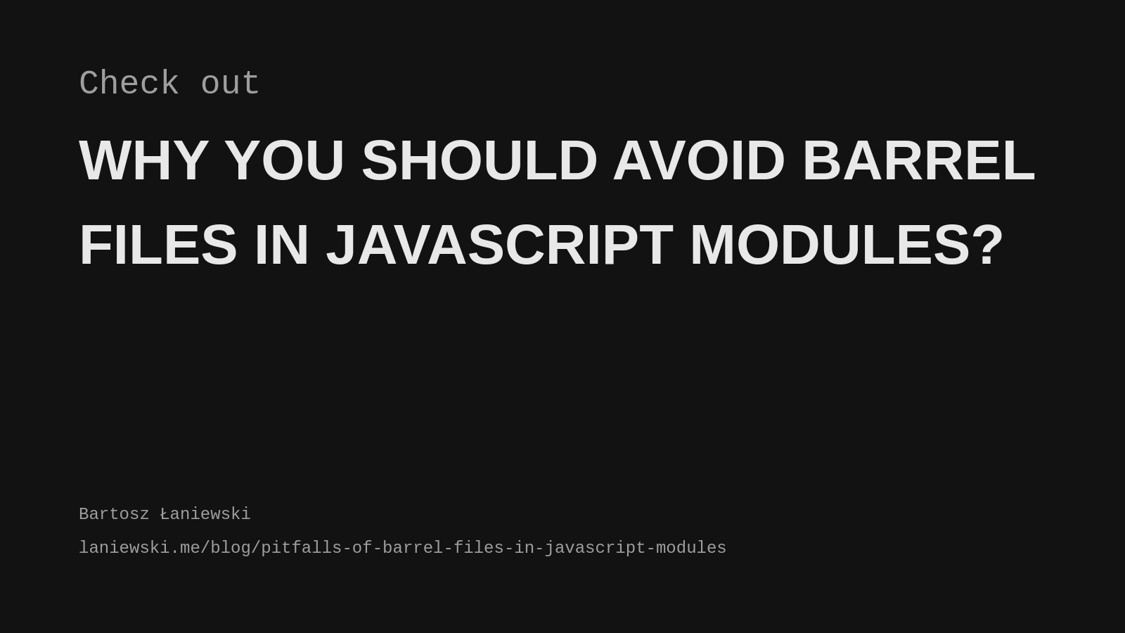 mhdcode's tweet card. Barrel files consolidate the exports of multiple modules into a single file. We use them to import a module using a single import statement without…
