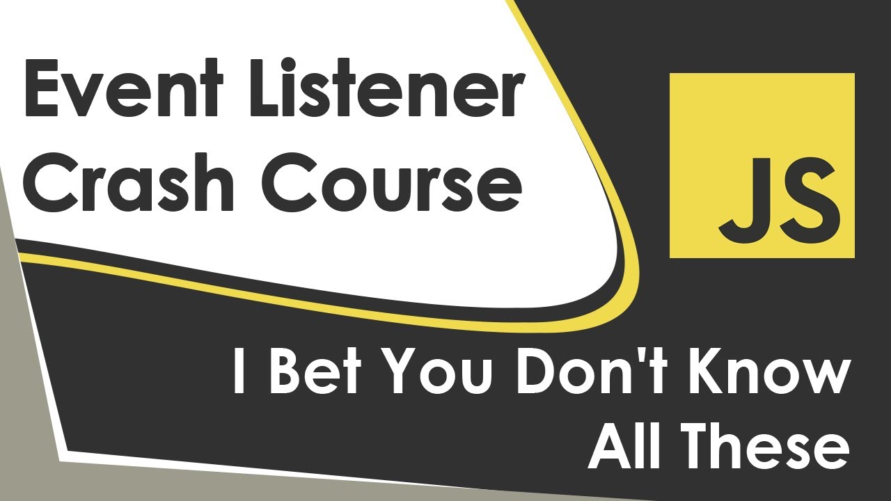 codeJourney85's tweet card. Learn JavaScript Event Listeners In 18 Minutes