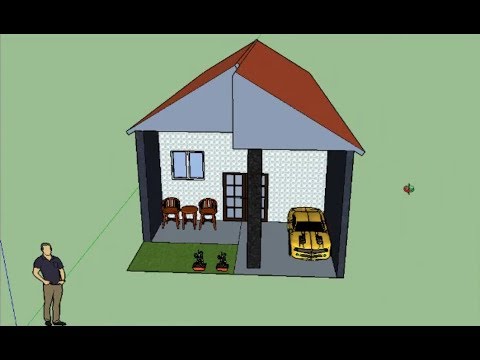 labprograman's tweet card. Kesya Pramesti - Membuat Rancangan Rumah Menggunakan Sketchup