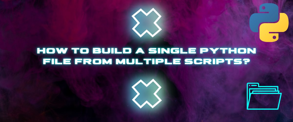 PankajWebDev's tweet card. When working with Python, often you'll end up with multiple Python scripts. And later, you may need them all together in a single Python file. While working