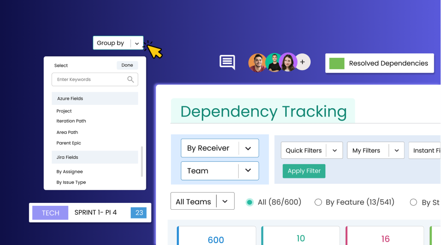 Agile4Startups's tweet card. Introducing a new Dependency Tracking experience, built for better visibility, faster filtering, and effortless management of cross-team dependencies.