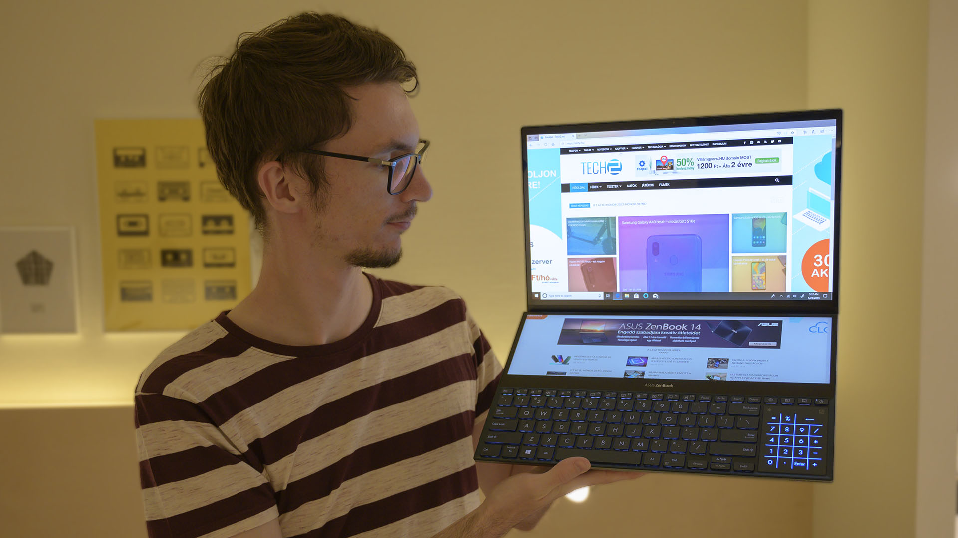 Tech2hu's tweet card. A Computex 2019-es kiállításon a tajvani központú ASUS sem tétlenkedett, úgy ROG Phone ugyan nem érkezett - ami ugyebár tavaly debütált ezen a rendezvényen -,