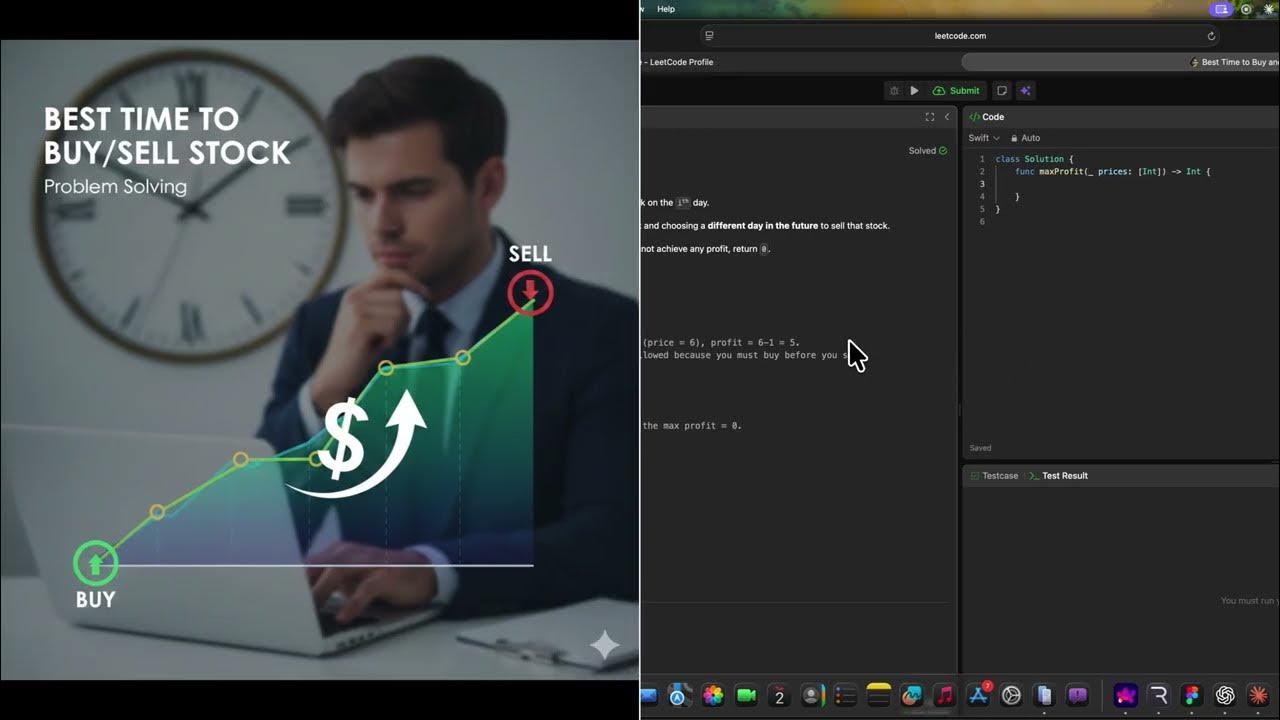 pardipbhattipro's tweet card. 📈 Best Time to Buy and Sell Stock | LeetCode | Swift Solution