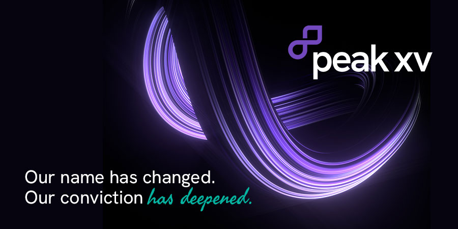 peakxvpartners's tweet card. Sequoia India & Southeast Asia is now Peak XV. A new beginning, this is an opportunity for us to build on top of the foundation laid over the last 17 years.