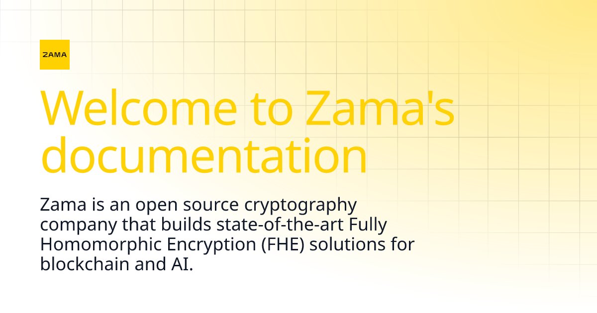 igi_vedi's tweet card. Zama is an open source cryptography company that builds state-of-the-art Fully Homomorphic Encryption (FHE) solutions for blockchain and AI.