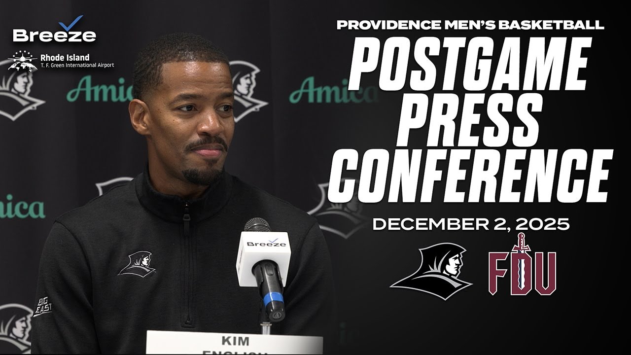 PCFriarsmbb's tweet card. 25.12.2 Providence MBB vs. FDU Postgame Press Conference