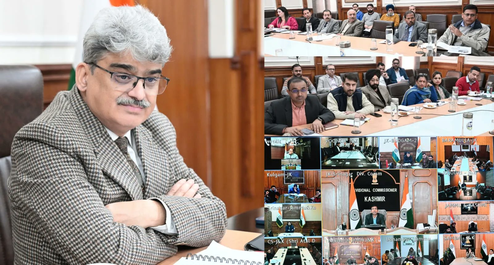 RisingKashmir's tweet card. Jammu, Dec 02: Chief Secretary Atal Dulloo on Tuesday chaired the meeting to review the proposed measures and action plans for enhancing disaster preparedness and mitigation across Jammu and Kashmi…