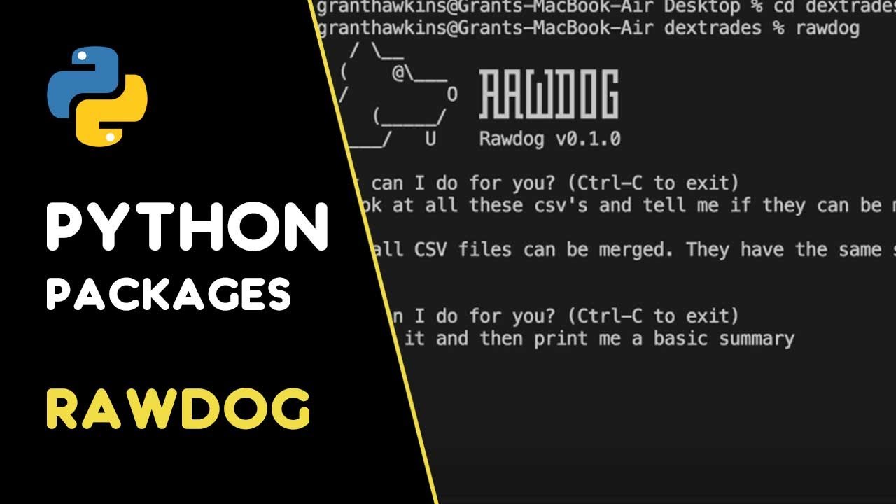 AwesomePython's tweet card. Rawdog: Redefining CLI Assistance with Dynamic Script Generation