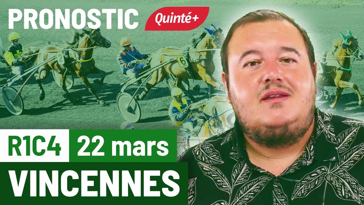 FlashTurf's tweet card. Pronostic PMU Quinté Flash à Vincennes, R1C4 du 22 mars 2025