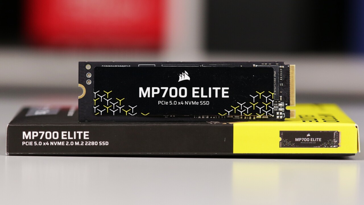 ComputerBase_T's tweet card. Die Corsair MP700 Elite ist die erste PCIe-5.0-SSD mit Phisons effizientem E31T-Controller und überzeugt wie das Referenzdesign im Test.