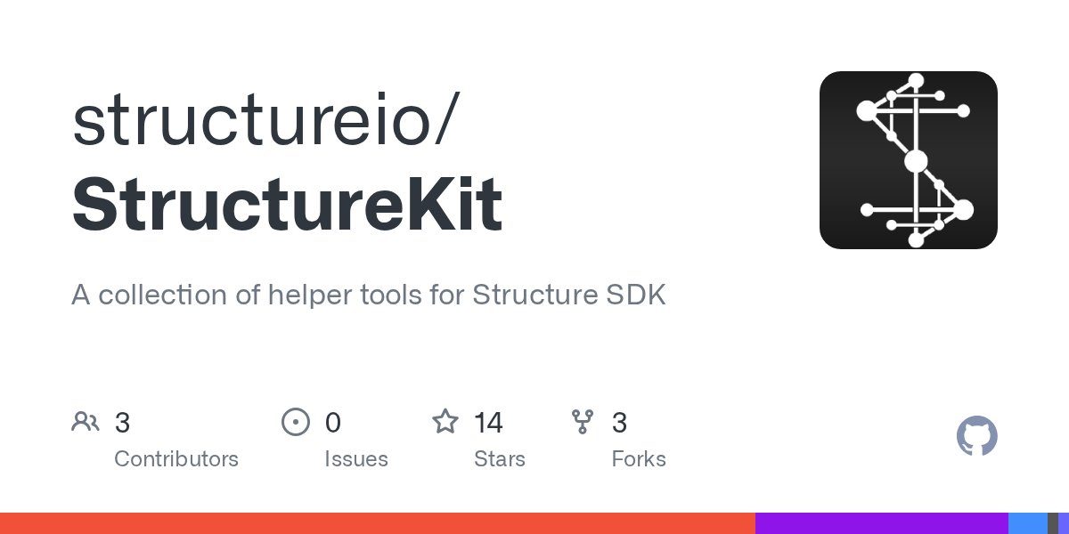 structure's tweet card. A collection of helper tools for Structure SDK. Contribute to structureio/StructureKit development by creating an account on GitHub.
