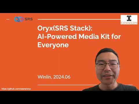 srs_server's tweet card. Oryx: AI-Powered Media Kit for Everyone.