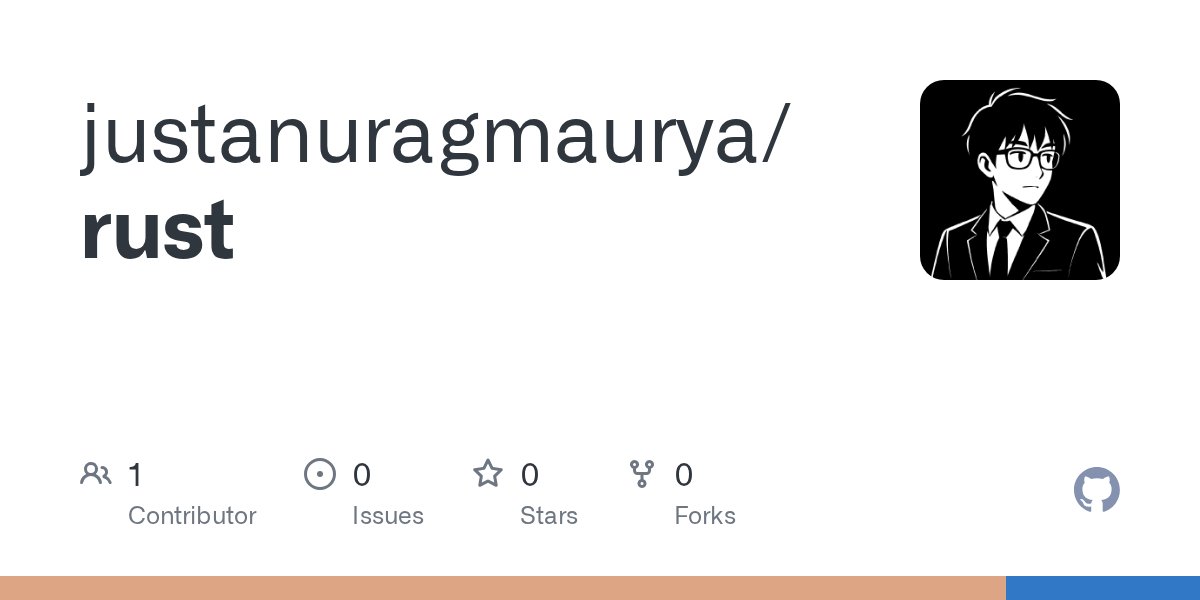 codeanuragg's tweet card. Contribute to justanuragmaurya/rust development by creating an account on GitHub.