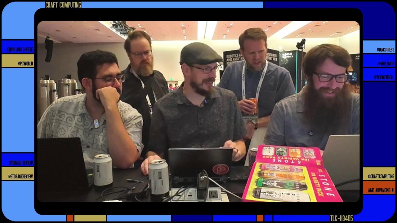 CraftComputing's tweet card. Breaking Benchmark Records LIVE with @StorageReview and friends -...