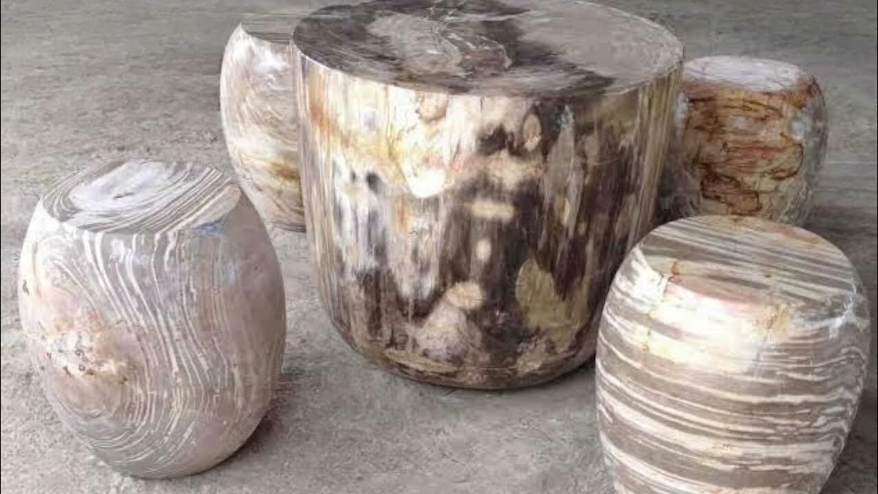 indogemstone's tweet card. Fossilized Wood Furniture Collection #petrifiedwood #uniquefurniture...