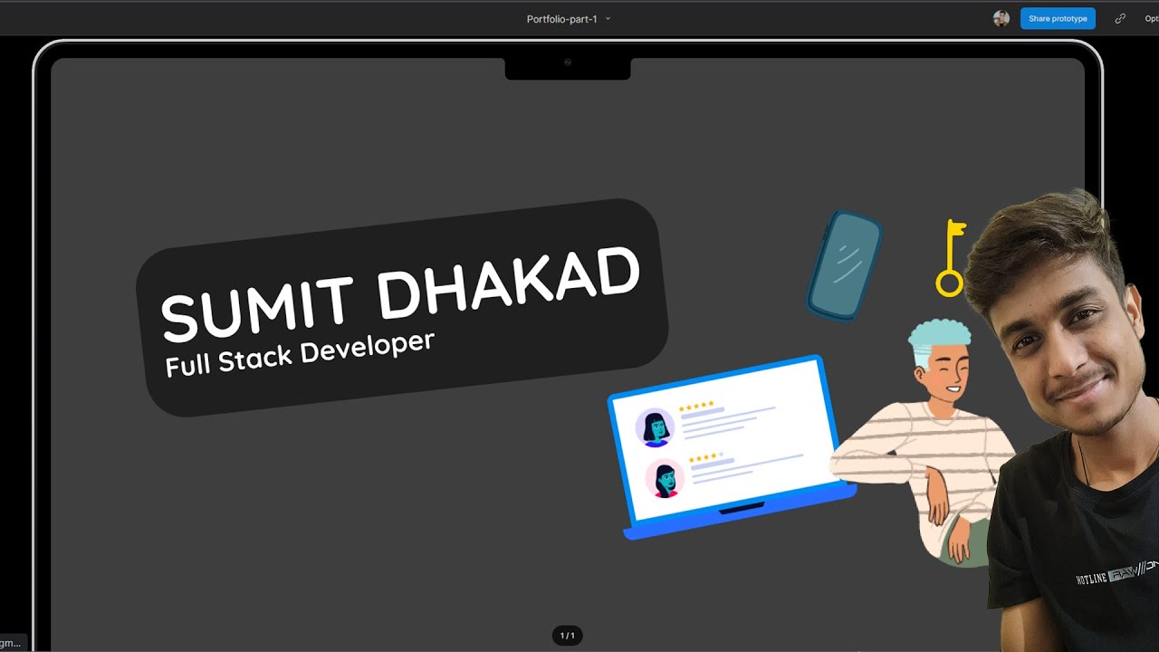 WebDevSumit's tweet card. Part 1 | Portfolio with HTML and CSS for absolute beginners.