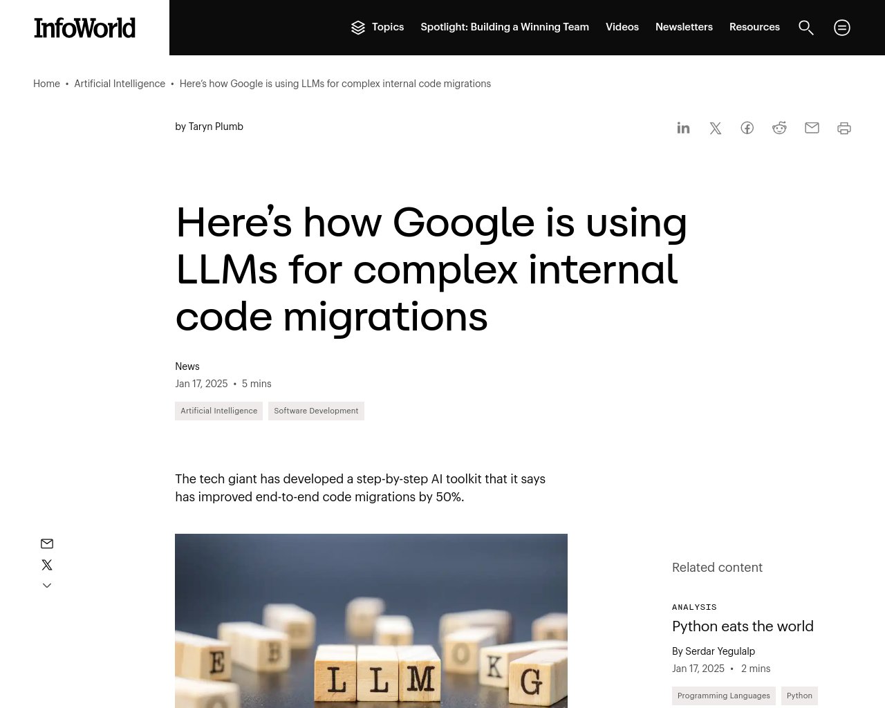 managetech_inc's tweet card. コード移行はソフトウェアアプリケーションの維持において重要なプロセスである AIはコード移行の複雑な作業をサポ